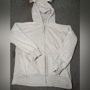 TNA Light Gray Zip-Up Hoodie